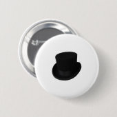 Groom Top Hat Ronde Button 5,7 Cm (Voorkant /achterkant)