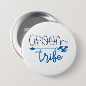 Groom Tribe Ronde Button 7,6 Cm (Voorkant /achterkant)