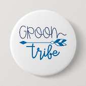 Groom Tribe Ronde Button 7,6 Cm (Voorkant)