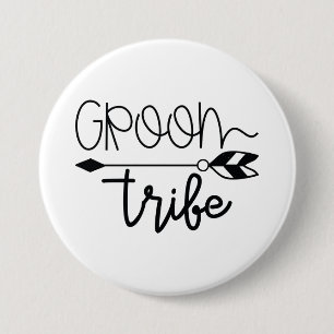 Groom Tribe Ronde Button 7,6 Cm