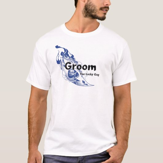 Groom Tshirt - Lucky Guy (Devant)