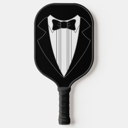 Groom Tuxedo Pickleball Paddle (Voorkant)