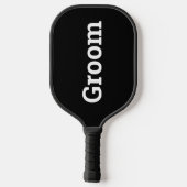 Groom Tuxedo Pickleball Paddle (Achterkant)