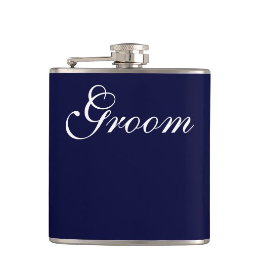 Groom Vinyl Wrapped Flask Heupfles (Voorkant)
