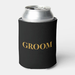 GROOM VOOR Him Wedding Black Blikjeskoeler