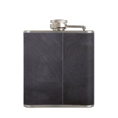 Groom Wedding Black Chalkboard Whisky Flask Heupfles (Achterkant)