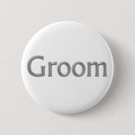 Groom Wedding Button (Voorkant)