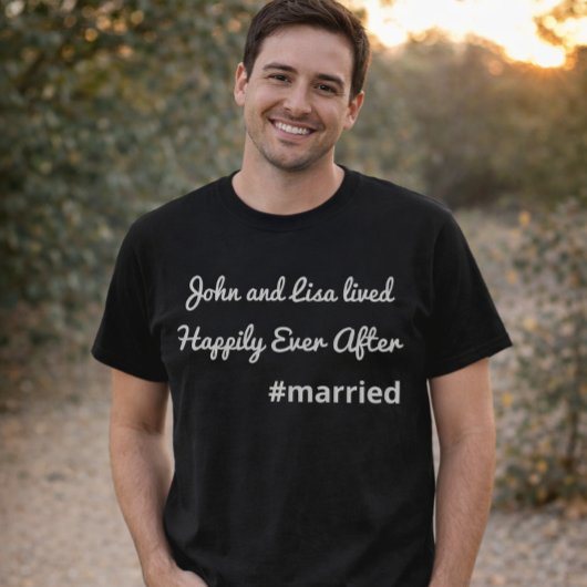 Groom Wedding Custom Shirt - Just Married Husband