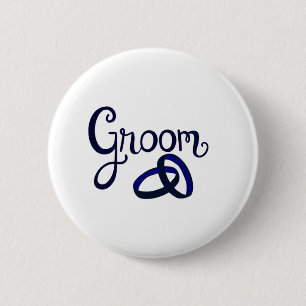 Groom Wedding Favors Ronde Button 5,7 Cm