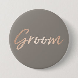 Groom Wedding Rehearsal Ronde Button 7,6 Cm