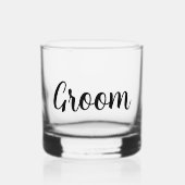 Groom Wedding Whisky Glas (Voorkant)
