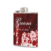 Groom Whiskey Flask Bloed Splatter Vampier Gothic Heupfles (Links)
