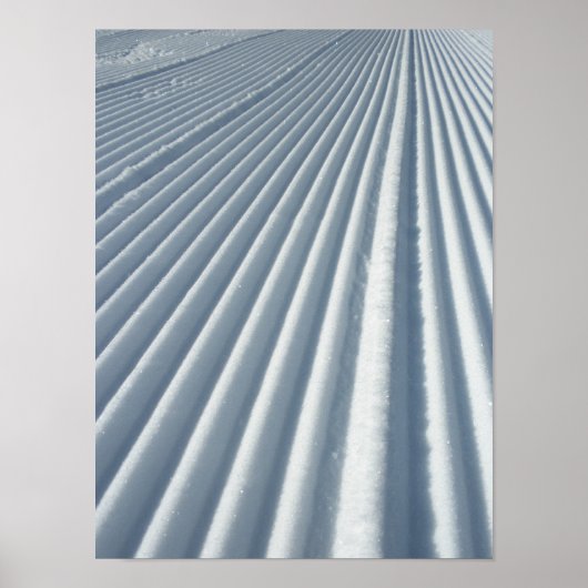 Groomed Ski Snowboard Trail Poster (Voorkant)