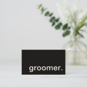 groomer. carte perforée de fidélité (Debout devant)