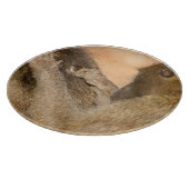 Grooming baboons snijplank (Hoek)