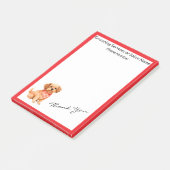 Grooming Pet Personalized Luxury Modern Collection Post-it® Notes (Schuin)