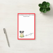 Grooming Pet Personalized Luxury Trendy Collection Post-it® Notes (Kantoor)