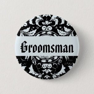 Grooms Bestman Wedding Button