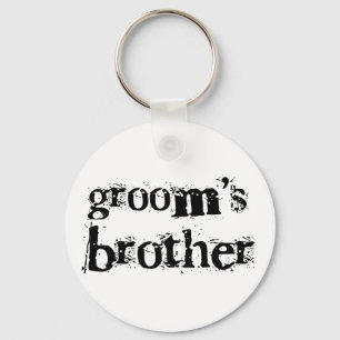 Groom's Brother Black Text Sleutelhanger