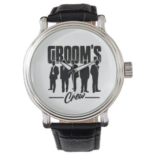 Groom's Crew Bachelor Party Groomsmen Gift Horloge