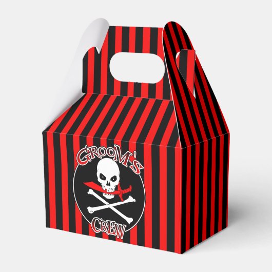 Groom's Crew Favor Box Bedankdoosjes (Voorkant Zijde)
