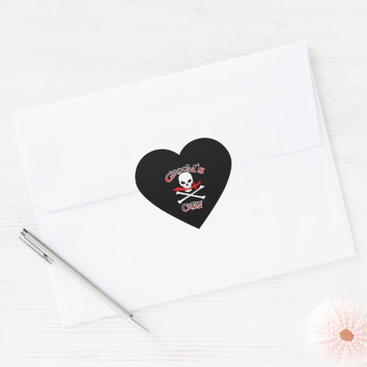 Groom's Crew Hart Sticker (Envelop)