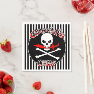 Groom's Crew Paper Napkins Servetten