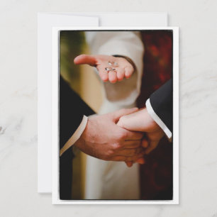 Grooms Gay Wedding Commitment Ceremony LOVE Card Kaart