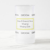 Groom's Glass Beer Mok (Center)