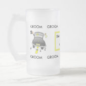 Groom's Glass Beer Mok (Links)