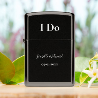 Groom's I Do Wedding Day Accessoires Zwart