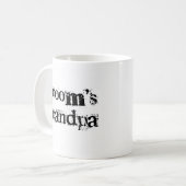 Groom's opa zwarte tekst koffiemok (Voorkant links)