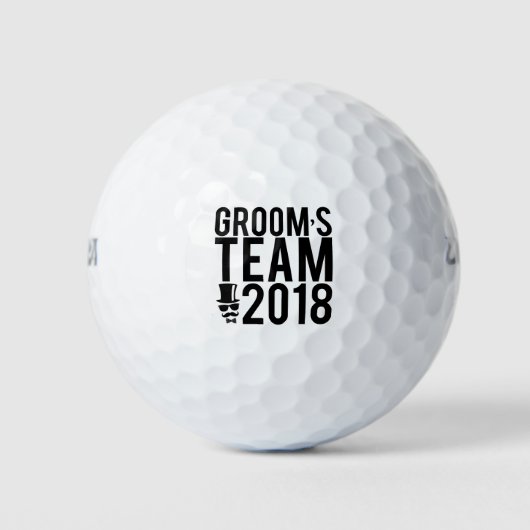 Groom's team 2018 golfballen (Voorkant)