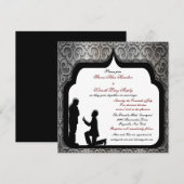 Grooms Voorstel Aangepaste weddenschappen II Kaart (Voorkant / Achterkant)