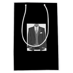 Grooms Weddenschap Tuxedo Groom Black Gift Bag Medium Cadeauzakje