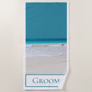 Grooms White Sandy Beach Handdoek
