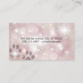 Groomschaar | Roze Bokeh | Sparkle Glow Visitekaartje (Achterkant)