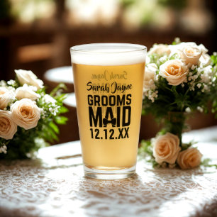 Groomsmaid de la fête de mariage en verre Tumbler