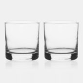 Groomsman aangepaste gepersonaliseerde naam bruilo whisky glas (Rechts)