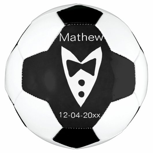 groomsman ajouter nom année noir arc chemise crava (Devant)