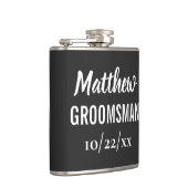 Groomsman Bachelor Party Elegant Wedding Favor Heupfles (Rechts)