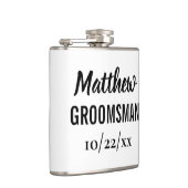 Groomsman Bachelor Party Elegant Wedding Favor Heupfles (Rechts)