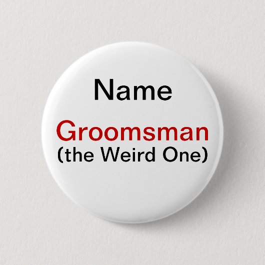 Groomsman Bachelor Party Ronde Button 5,7 Cm (Voorkant)