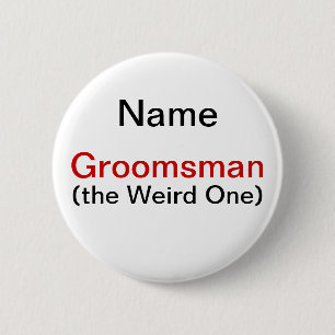 Groomsman Bachelor Party Ronde Button 5,7 Cm