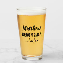 Groomsman Bachelor Party Wedding Favor Beer Pint