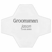 groomsman bachelorette party ajouter nom moderne s (Plat)