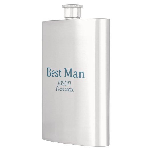 Groomsman Bachelorette Party Voeg naam toe Modern Flacon (Links)