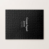 Groomsman Bachelorette Party Voeg naam toe Modern Legpuzzel (Horizontaal)