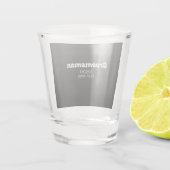 Groomsman Bachelorette Party Voeg naam toe Modern  Shot Glas (Achterkant)