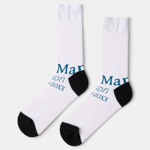 Groomsman Bachelorette Party Voeg naam toe Modern Sokken